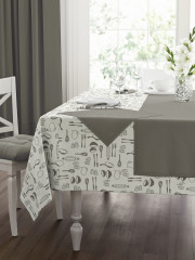 Скатерть-дорожка на стол «Dark grey» - Фото 1