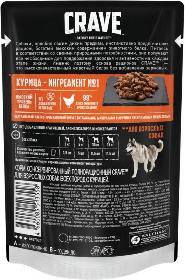 Корм для собак с курицей