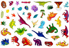 Динозавры. 250 наклеек - Фото 2