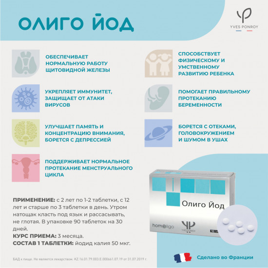 Таблетки «Олиго йод»