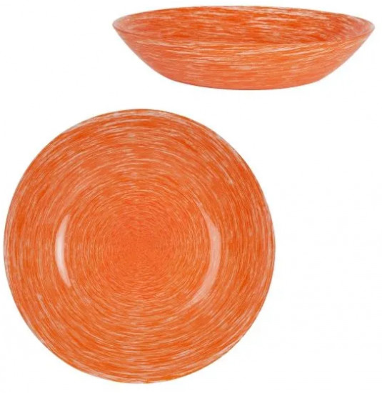 Тарелка суповая «Brush Mania Orange»