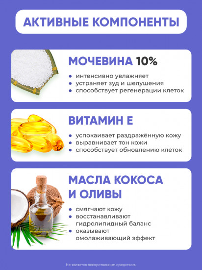 Крем для лица восстанавливающий ночной с мочевиной 15%