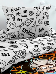 Комплект постельного белья «Пол это лава Neon» - Фото 1