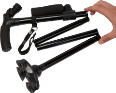 Трость опорная складная с фонариком «Опора-комфорт» - Фото 1