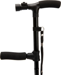 Трость опорная складная с фонариком «Опора-комфорт» - Фото 2