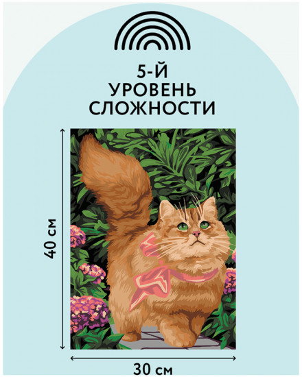 Картина по номерам «Прогулка по саду»