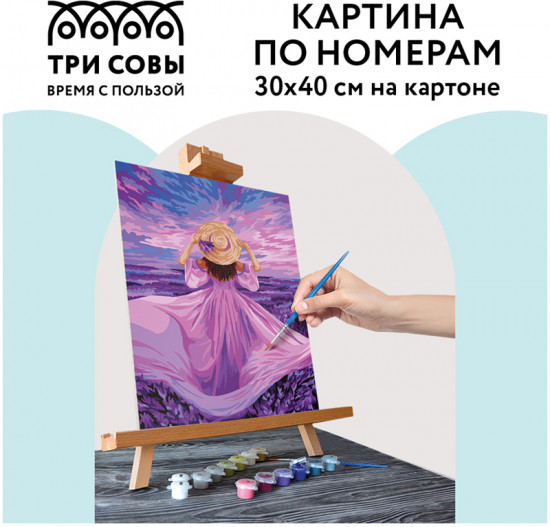 Картина по номерам «Закат Прованса»