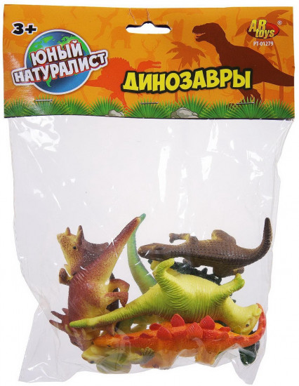 Фигурки-тянучки пластичные «Динозавры»