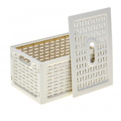 Ящик с крышкой «Ротанг», цвет белый - Фото 1