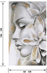 Картина «Девушка и цветы» - Фото 1