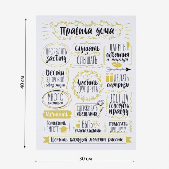 Картина «Правила дома»