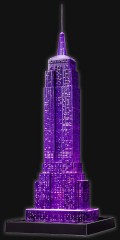 Архитектурный 3D пазл «Ночной Эмпайр Стейт Билдинг» (LED подсветка) - Фото 1