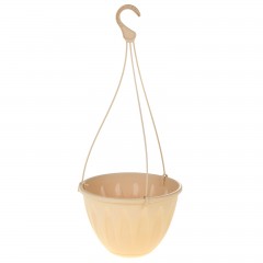 Кашпо подвесное «Алиция», d-25 см, цвет белая глина - Фото 1