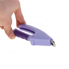 Когтерез-гильотина с прорезиненной ручкой (отверстие 9 мм), цвет в ассортименте - Фото 2