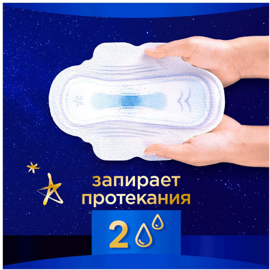 Женские гигиенические прокладки «Secure Night Plus Duo».