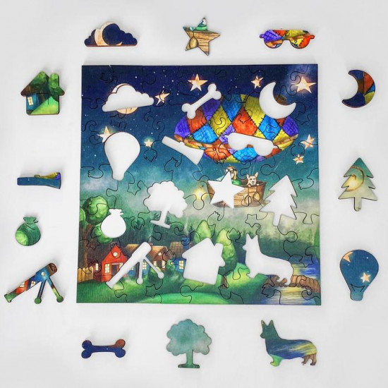 Пазл деревянный фигурный