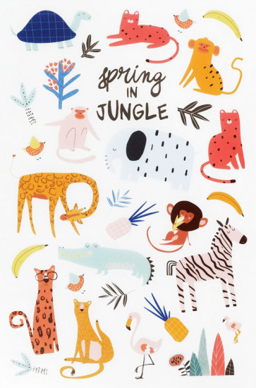 Наклейки «Spring in jungle»
