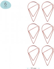 Скрепки фигурные «Drops» - Фото 1