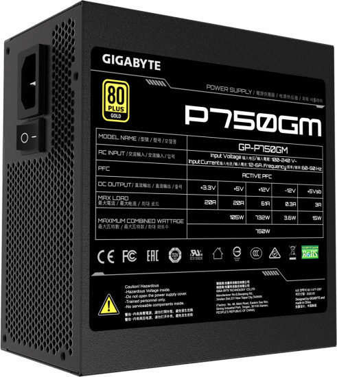 Блок питания Gigabyte GP-UD750GM
