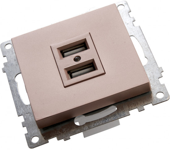 Розетка USB двухместная