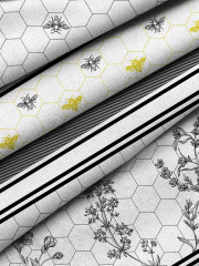 Комплект полотенец вафельных «Honey Bee» - Фото 1