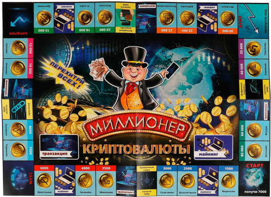 Игра настольная  «Миллионер. Криптовалюты»