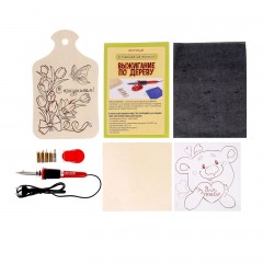 Набор для выжигания и росписи по дереву «С праздником» - Фото 2