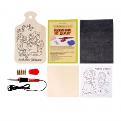 Набор для выжигания и росписи по дереву «Любимой бабушке» - Фото 2