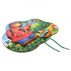 Шнуровка фигурная «Машенька и медведь» - Фото 1