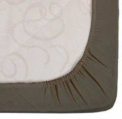 Простыня на резинке «Антрацит» (размер 90х200+20 см, бязь) - Фото 2