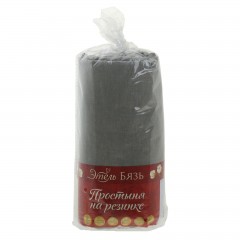 Простыня на резинке «Антрацит» (размер 90х200+20 см, бязь) - Фото 1