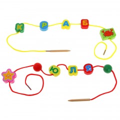 Шнуровка в банке «Мы познаем мир», 60 элементов, цвет в ассортименте - Фото 4
