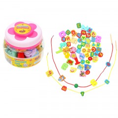 Шнуровка в банке «Мы познаем мир», 60 элементов, цвет в ассортименте - Фото 1