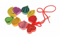Шнуровка в банке 60 деталей «Фрукты», цвет в ассортименте - Фото 1