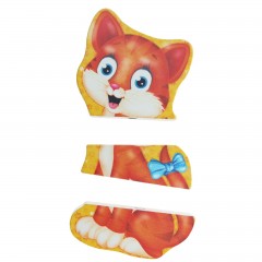 Пазл магнитный «Котёнок», 3 элемента - Фото 2