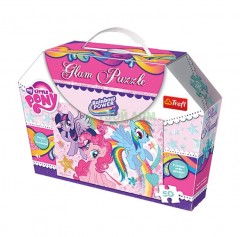 Пазл с глитером «Мои маленькие пони», 50 элементов - Фото 1
