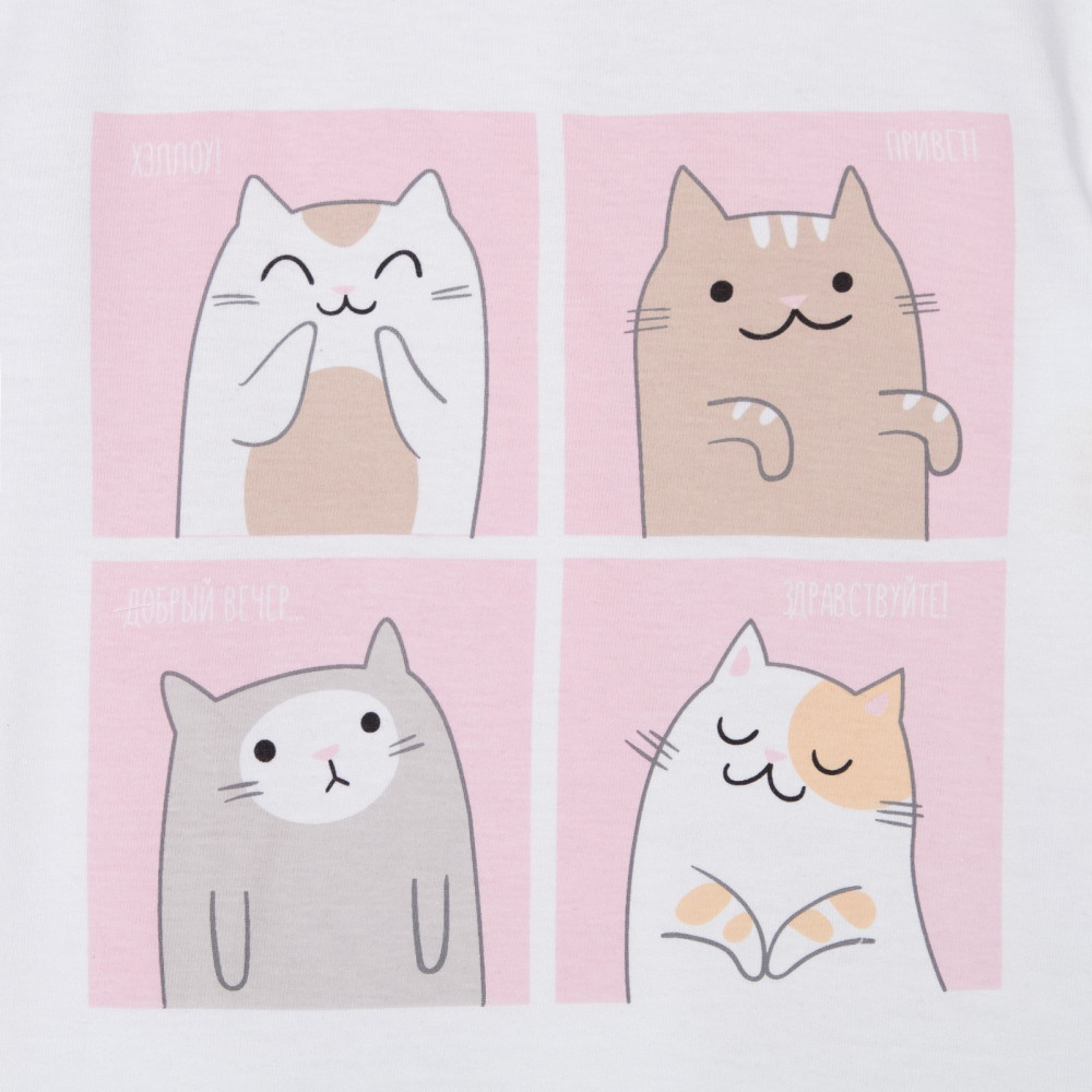 Пижама для девочек «Cats» | Детские пижамы | KAFTAN | Фото 6