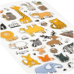 Наклейки гелевые «Cute animals» - Фото 2