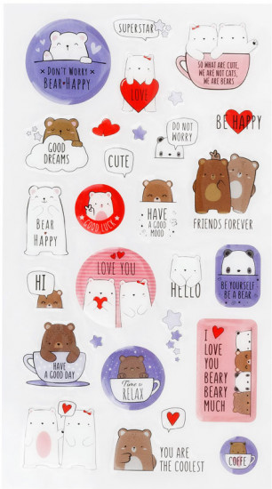 Наклейки «Beary beary»
