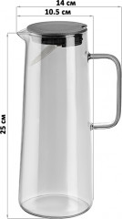 Кувшин с крышкой «Crystal glass» - Фото 2