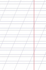 Тетрадь в косую линию - Фото 1