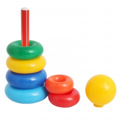 Пирамидка, 7 колец с шаром - Фото 2