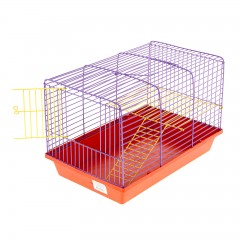 Клетка для грызунов 2-этажная, с металлическими полочками и лесенкой - Фото 2