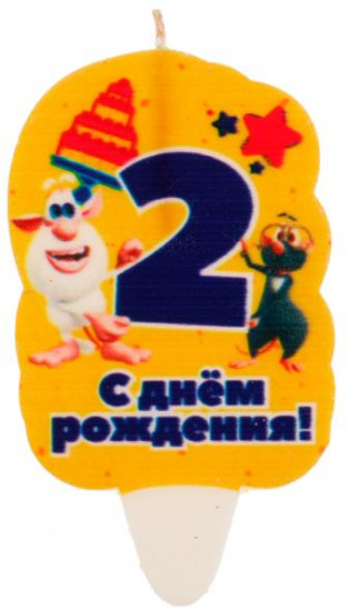 Свеча для торта «Цифра 2»