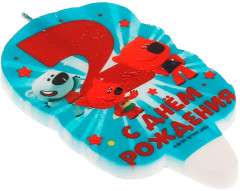 Свеча для торта «Цифра 2» - Фото 2