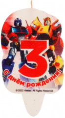 Свеча для торта «Цифра 3» - Фото 1