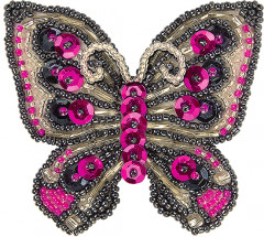 Набор для изготовления украшения-патча «Бабочка» - Фото 1