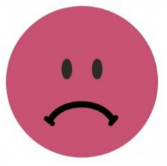 Этикетки-точки самоклеящиеся «Грустный смайлик» - Фото 1