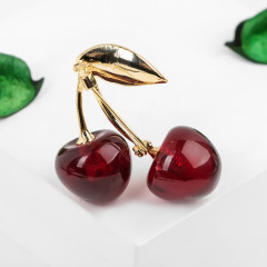 Брошь «Вишня» - Фото 1