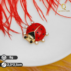 Брошь «Божья коровка» - Фото 1
